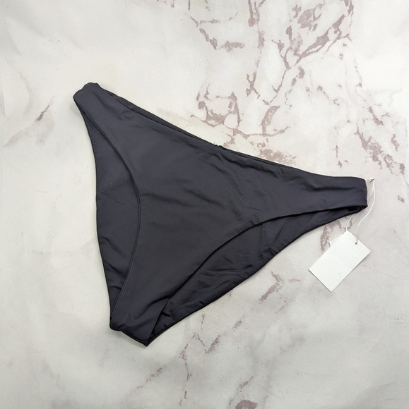 Good American Swim Bottom Women Black Better Cheeky Bikini Basic - Picture 1 of 9